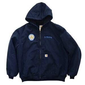 Carhartt Navy Active Duck Quilted Lined Jacket Men's XL